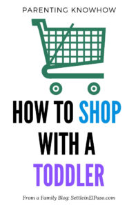 Shopping with a toddler or a small children can be difficult sometimes. With little preparation, shopping with children can become fun. #parenting