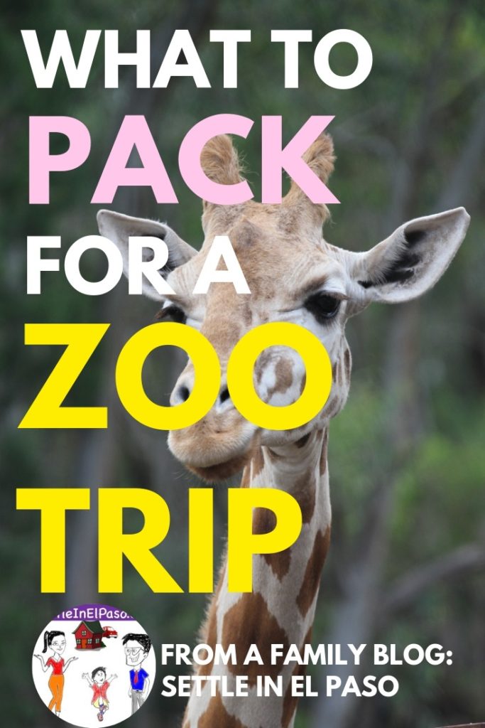 zoo trip items