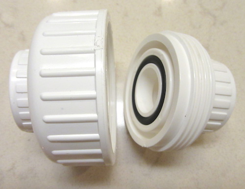A PVC Slip Union can be twisted to open.