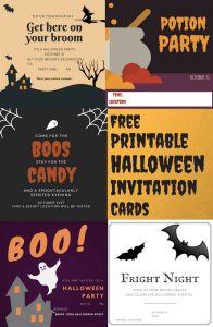 Free halloween invitation cards for any year