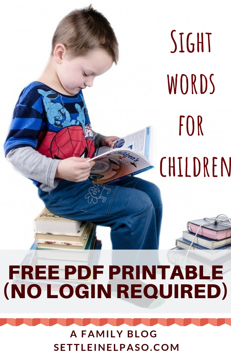 sight words definition for kids