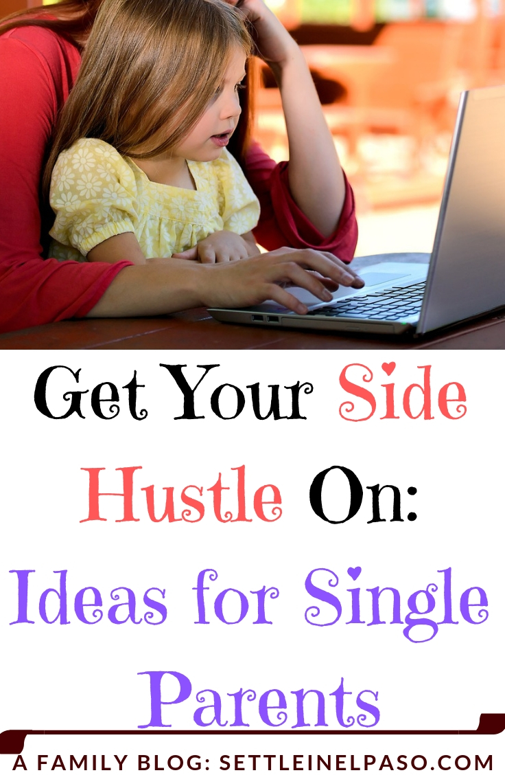 Being a full-time single parent is hard. Pair this with the fact that kids cost money, and you may find that you could use a side hustle to bring in some extra cash. #sidehustle #money #moneymaking #family