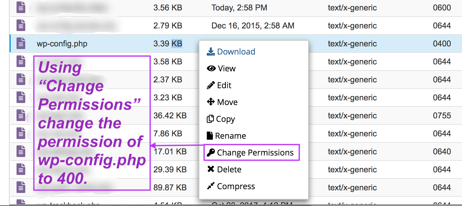 Changing access permission of a file. #ChangePermission