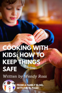Cooking with kids is a great way to help them learn independence, responsibility, and even school-related skills like math and science. Many children love being in the kitchen, especially during holidays when there are so many fun things to bake. However, it’s important to remember that young ones may not know kitchen safety. #safety #parenting #cooking #kids